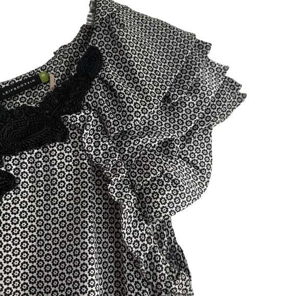 🌺ANTHROPOLOGIE LEIFSDOTTIR Silk Back Tie in Black / Gray Size 8 — WOW!!!🌺 - Picture 4 of 8